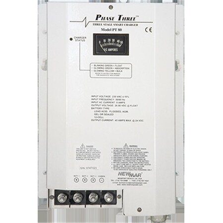 Micromicrome NMR-PT-80 3-Phase Battery Charger with 80 Amps 12 VDC Output & 3 Bank MI3744935